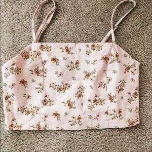 ADORABLE floral crop top
